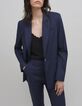 Damesjasje met tennisstreep in marineblauw-8