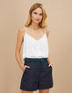Marineblaue Shorts mit Tennisstreifen I.Code-3