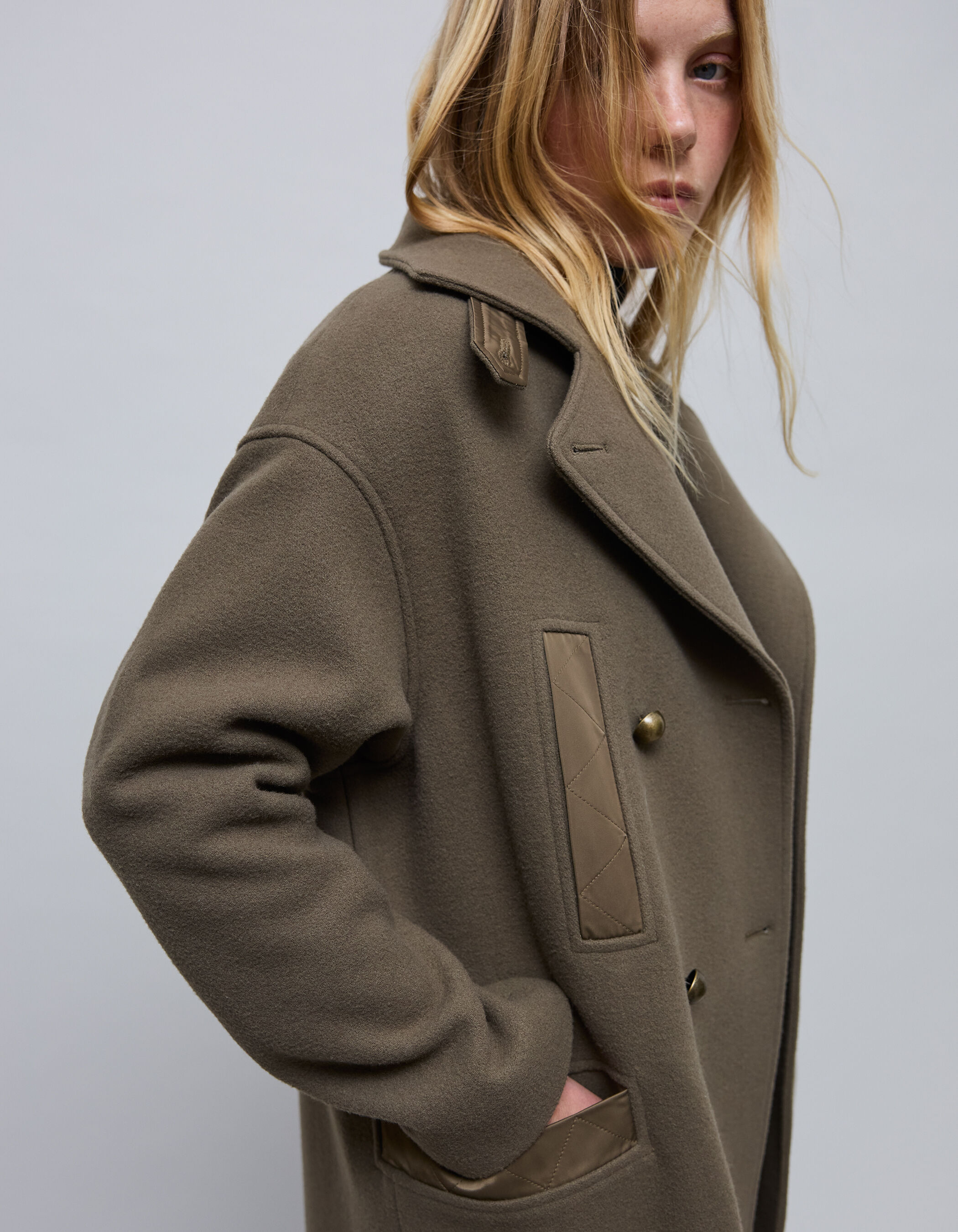 Manteau kaki ikks 2025