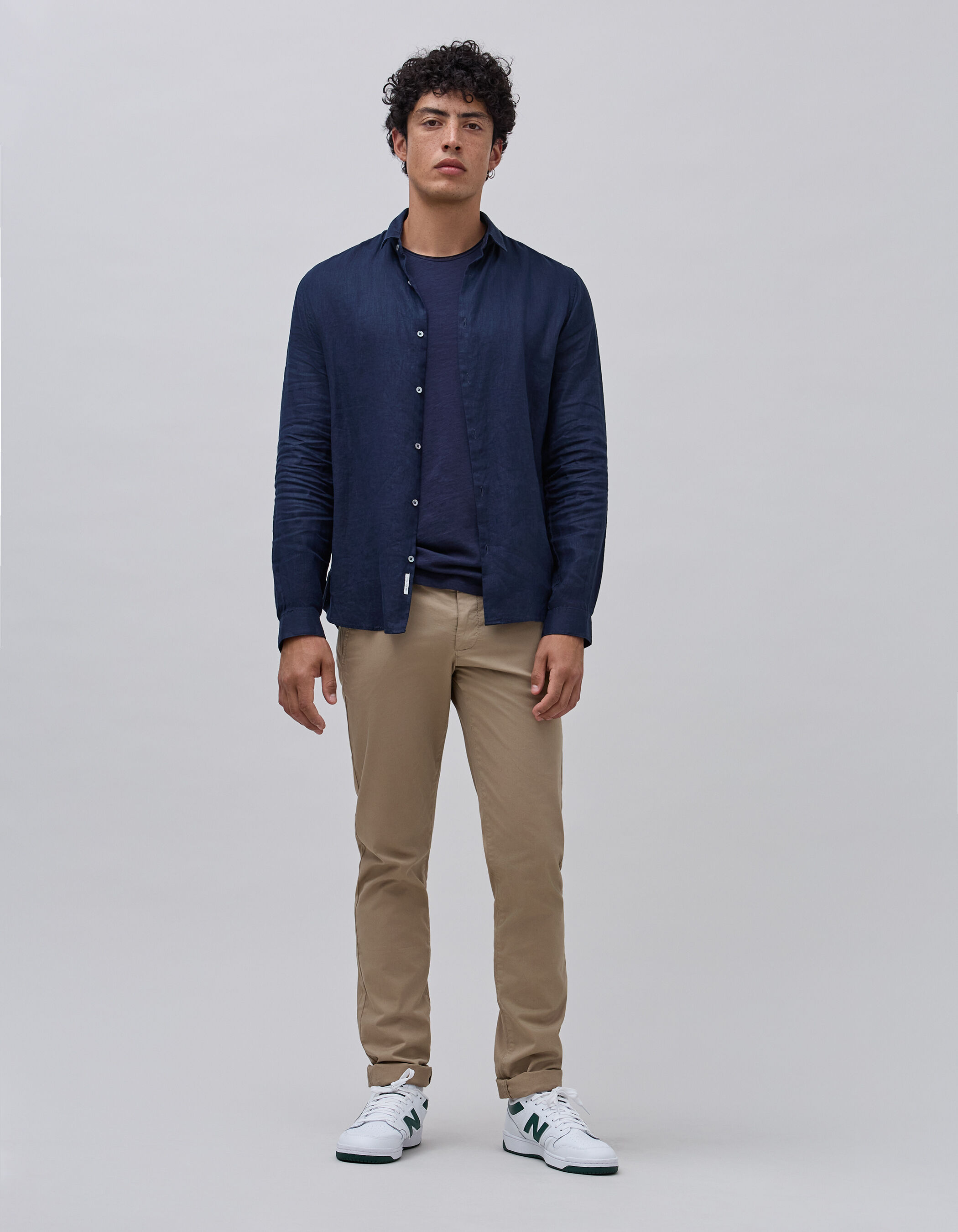 Pantalon chino SLIM beige Homme IKKS