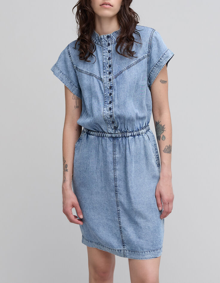 Women's LYOCELL&reg; button-down denim dress-5