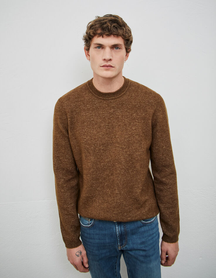 Pull tabac tricot effet mousseux Homme-2