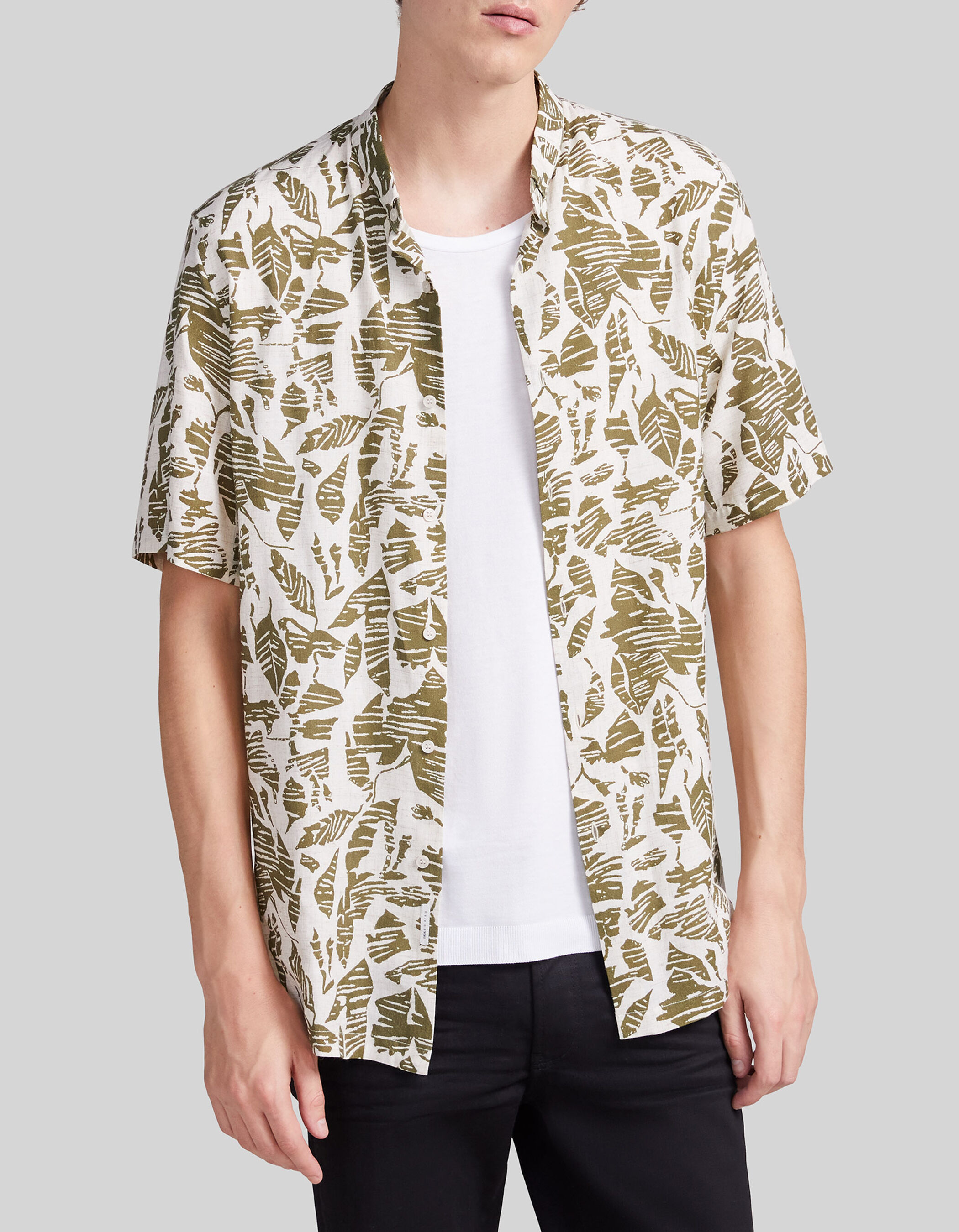 ethnic floral shirt