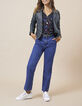 Babery Green Bikerlederjacke mit Flechtbänder I.Code-6