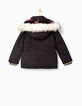 Schwarzer Mädchenparka-2