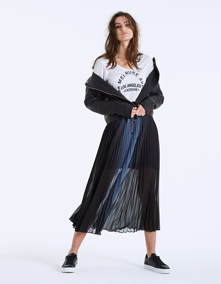Camiseta moteada pico visual Melrose Avenue mujer-6