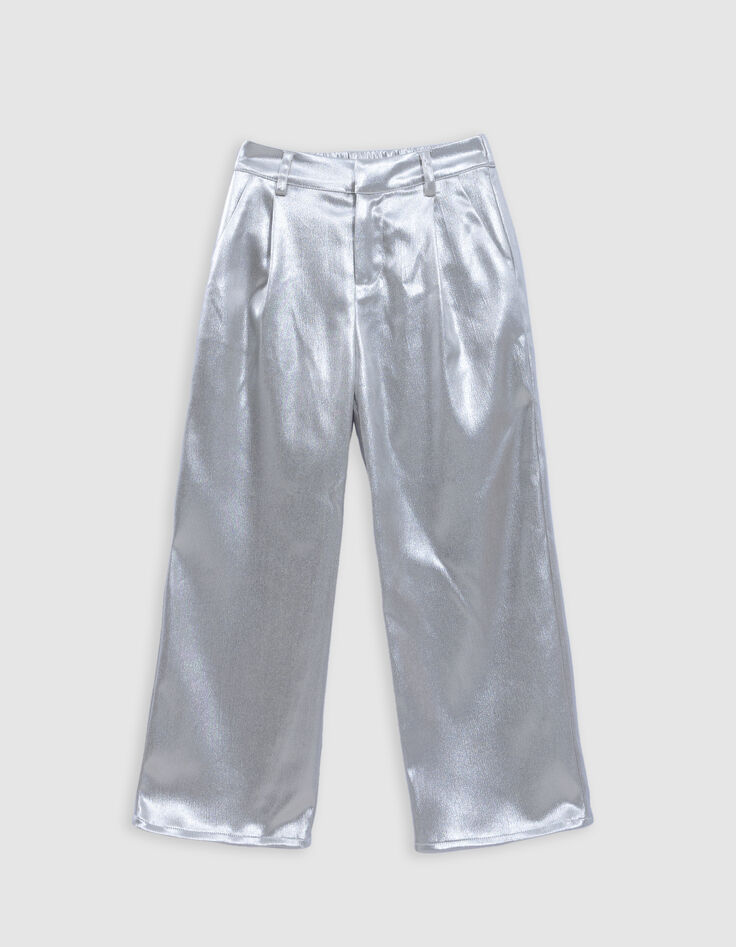 Pantalon de costume cérémonie dorée fille-4