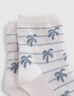 Chaussettes blanches &agrave; motif rayures b&eacute;b&eacute; gar&ccedil;on-3