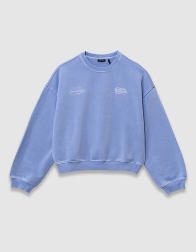 Sudadera amarilla mensajes delante espalda ni&ntilde;a - IKKS