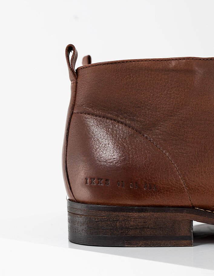 Men’s mink leather with patina Chukka boots - IKKS