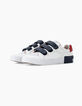 Deportivas blancas con velcro Niño-1