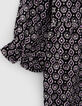 Combi longue noire imprimé rock Ecovero® bébé fille-4
