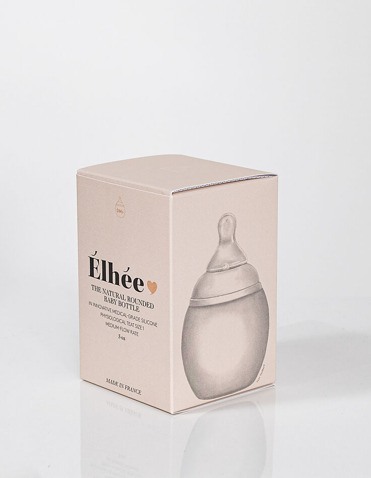 Fläschchen Nude 150 ml mit Sauger Größe 1 ELHEE-3