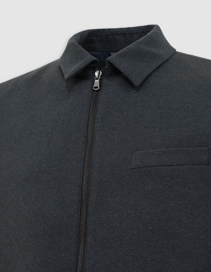 Chaqueta con cremallera antracita para hombre-8 Chaqueta con cremallera antracita para hombre-8