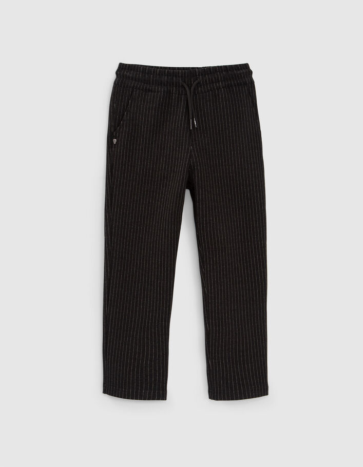 Grijze jogging pinstripes jongens-1