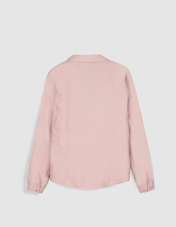Blusa envolvente de Lyocell&reg; rosa para mujer-6