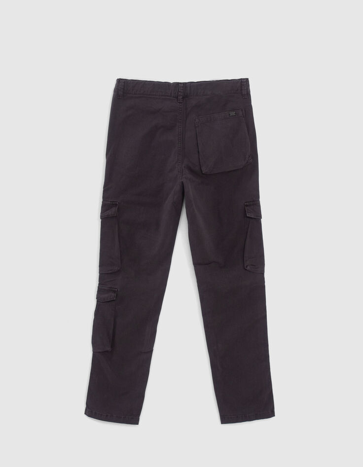 Pantalon battle noir avec zip garçon -3