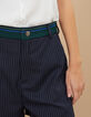 Marineblaue Shorts mit Tennisstreifen I.Code-2