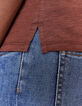Polo terracota algodón slub Hombre-4