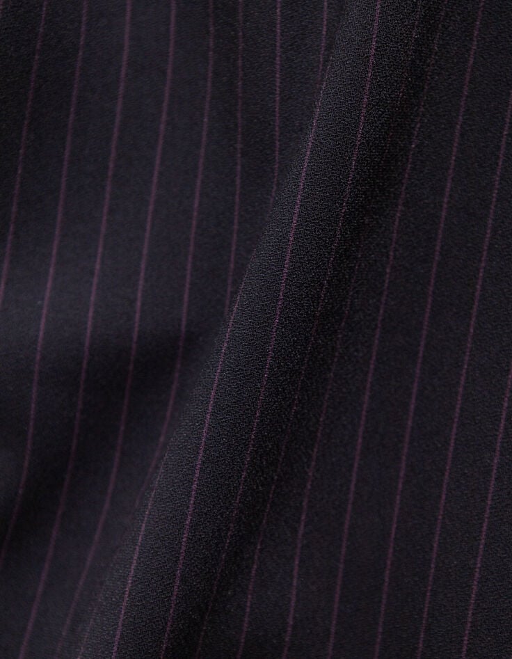 Zwarte krijtstreep tennisbroek Dames-7