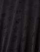 Robe portefeuille noire jacquard motifs rock Femme-7