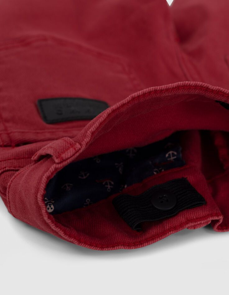 Mittelrote Slim-Jungenjeans -7