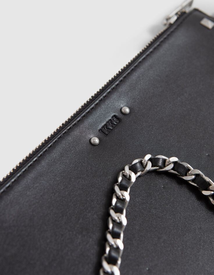 Women’s rock lamb leather 111 clutch-3