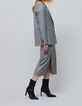 Women's oversized grey faux-uni suit jacket-2