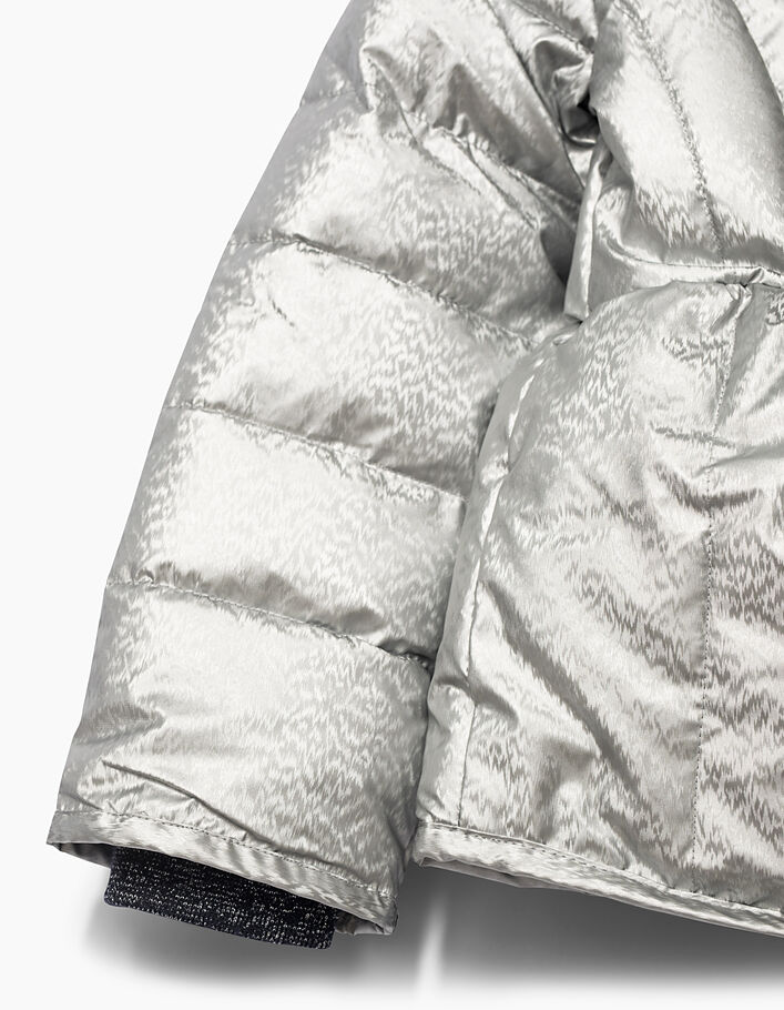 Zilveren gewatteerde jas - IKKS