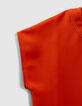 Women’s tangerine top edged with double topstitching-6