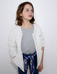 Gebroken wit vest met rits Essentiel meisjes-7