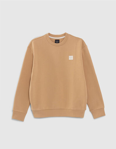 Sudadera beige felpa mensaje relieve espalda niño - IKKS