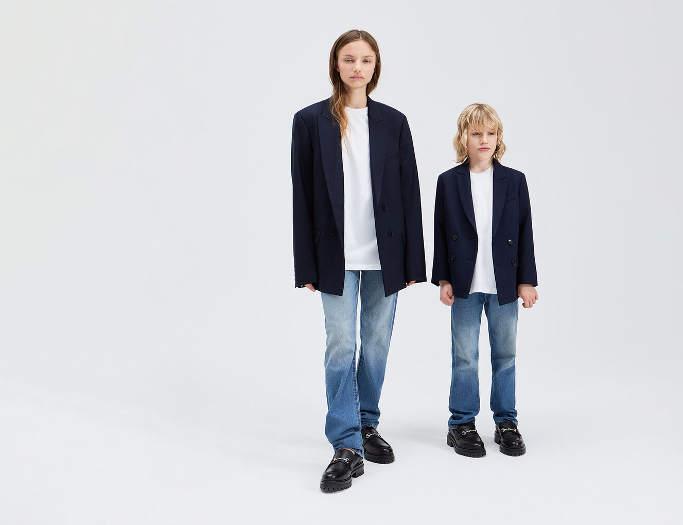 Unisex indigo WATERLESS denim REGULAR Gender Free jeans - IKKS-9