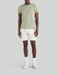 Stuccofarbene TAPERED-Herrenchinobermudas-1