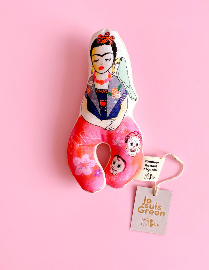 TAMBOUR BATTANT Frida Viva organic cotton rattle-1