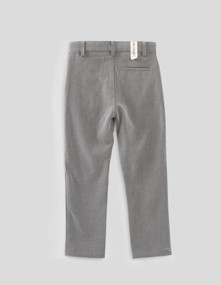 Pantalon chino gris garçon-4