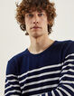 Sudadera marinera rayas marino y blanco Hombre-1