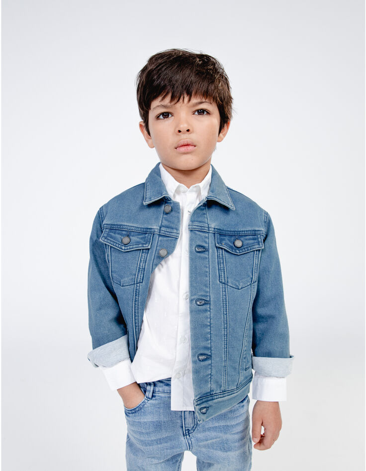 Blaue Jungen-Jeansjacke Waterless-2