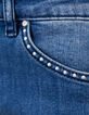 Vaqueros azules slim sculpt up mid waist joyas bolsillos mujer-5