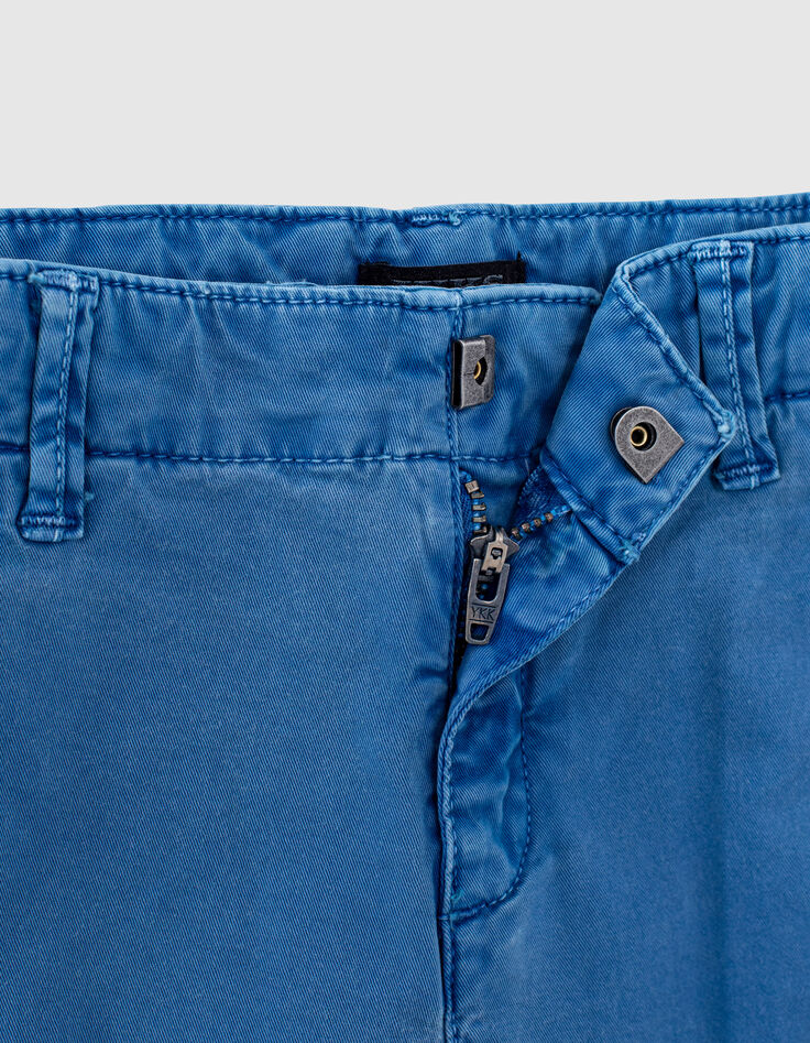 Jungen-Bermudas in Washed-Optik in Medium Blue -5