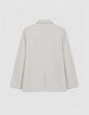 Veste de tailleur beige rayures tennis Femme-8