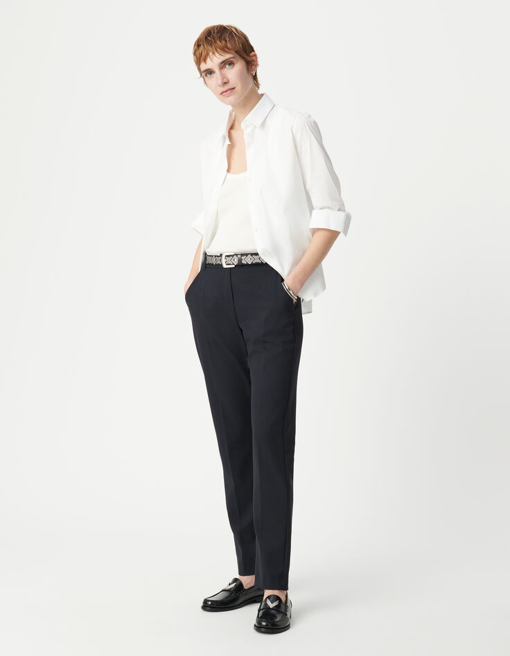 Pantalón marino tiras fantasía Mujer-1