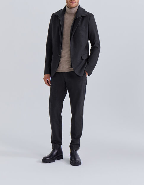 Jogpant anthracite à rayures tennis Homme