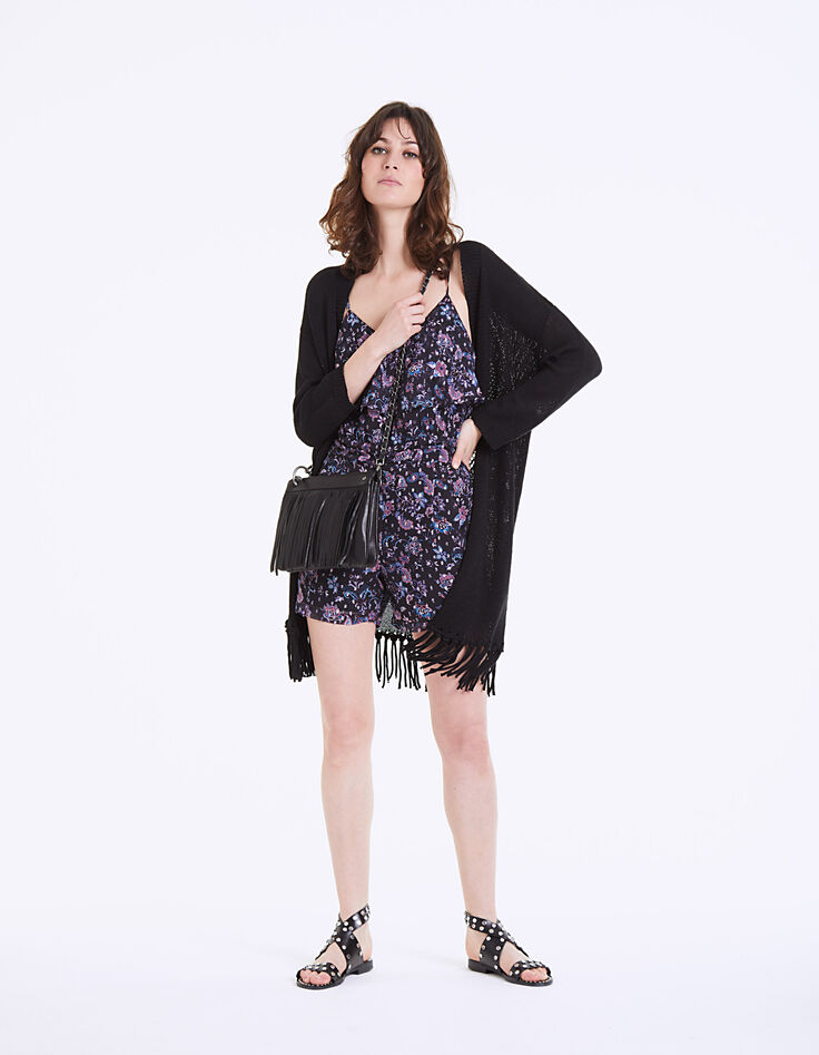 Mono corto estampado floral mujer-5