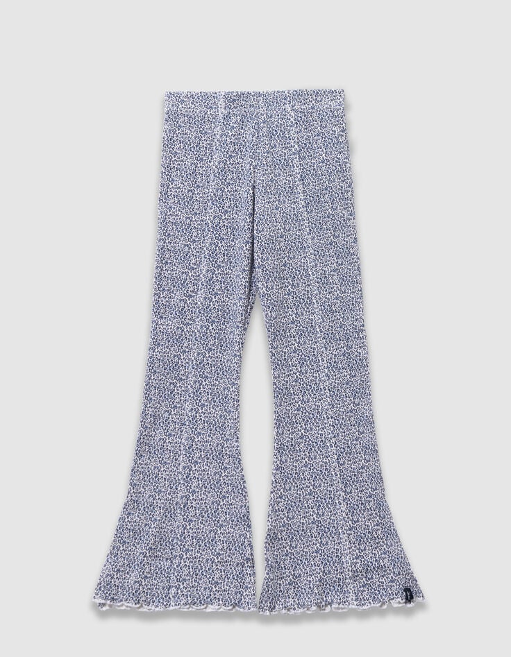Leggings flare marine imprimé léopard-noeud fille-2 Leggings flare marine imprimé léopard-noeud fille-2
