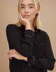 Zwarte jumpsuit kanten detail I.Code-4