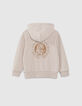 Beige vest in bikerstijl borduursel rug jongens-4
