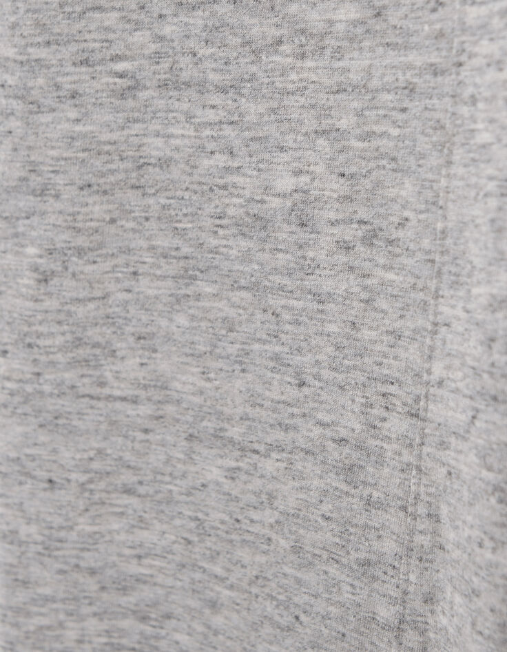 Polo gris medio reciclado cuello trampantojo hombre-9