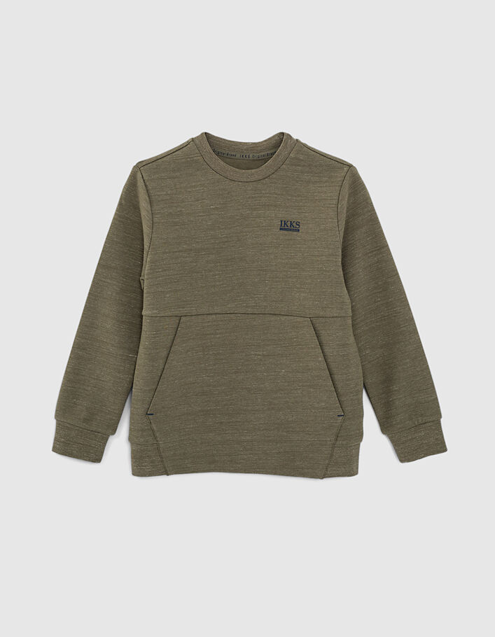 Khaki sweatshirt Essentiels aus Biobaumwolle - IKKS