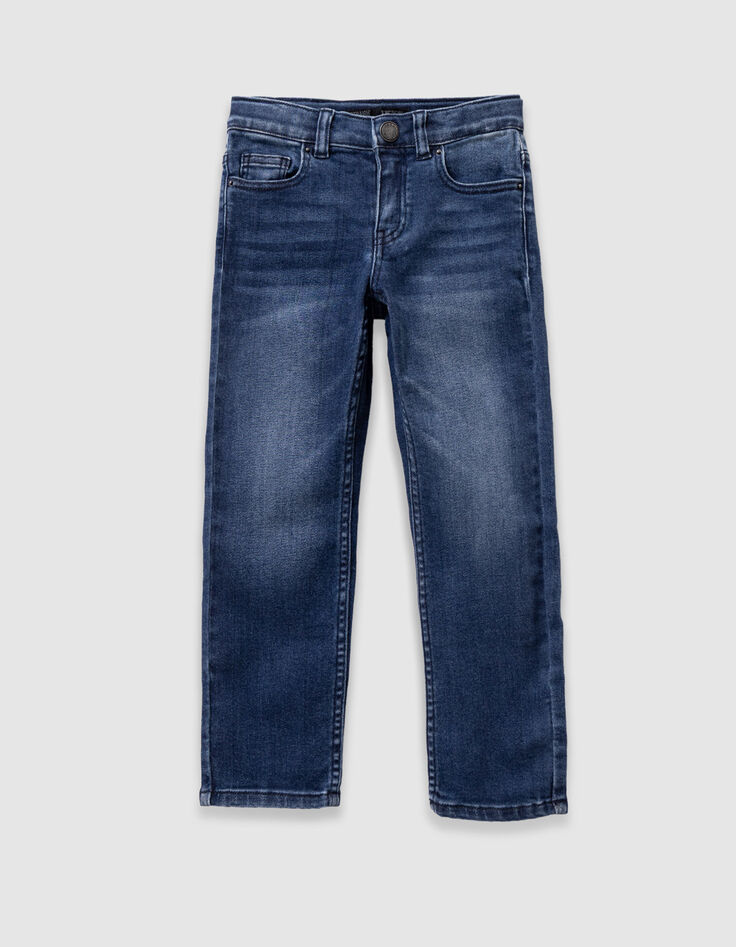 Jean droit bleu marine garçon-1